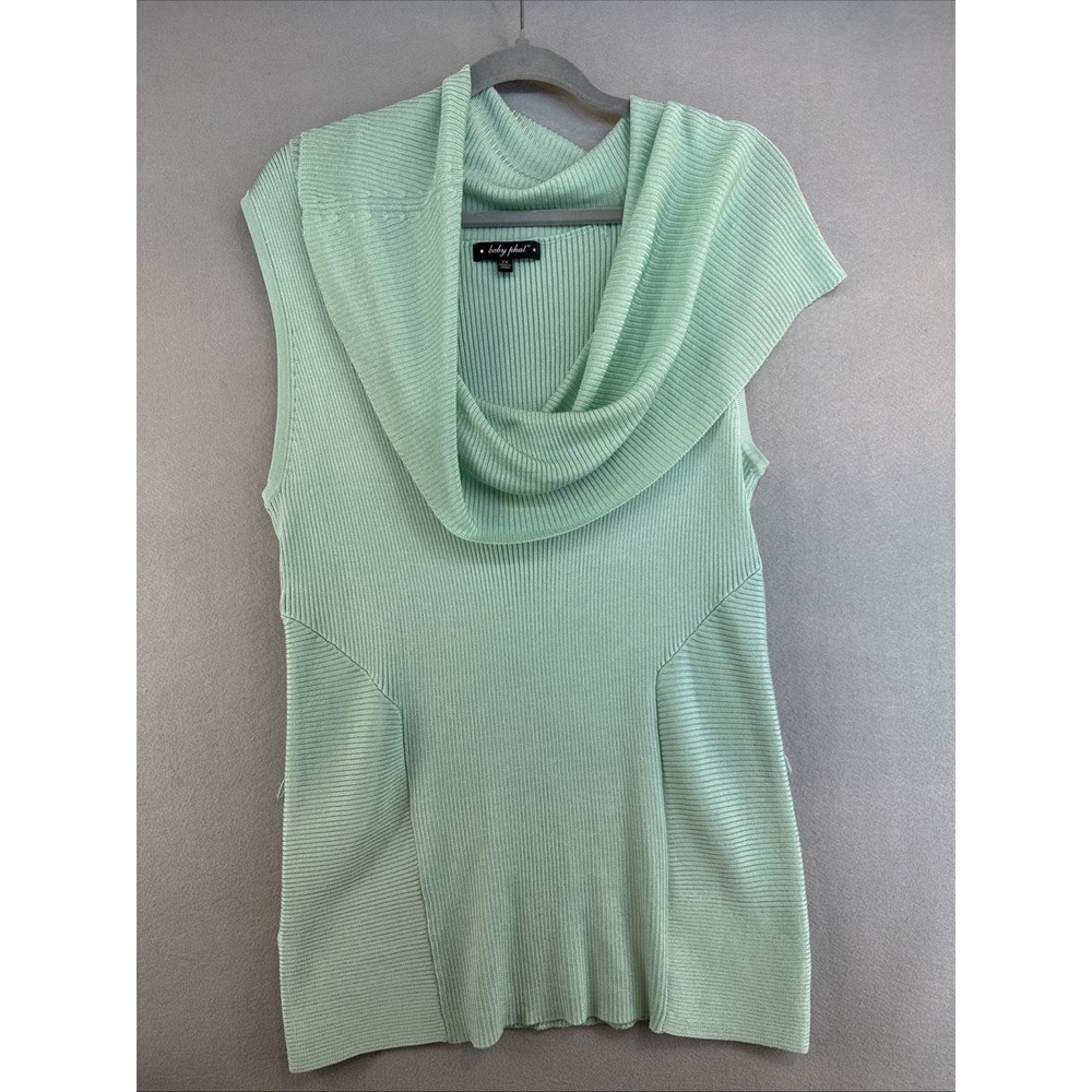 Baby Phat Sleeveless Top Size 2X, Oversized Neck Collar, Early 2000, y2k